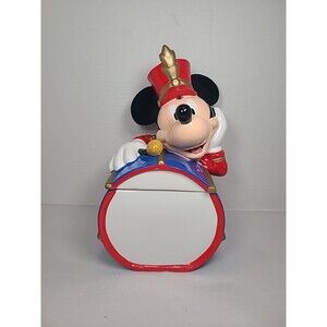 Mickey Mouse Cookie Jar Drummer Marching Band Drum 2 Piece 11"